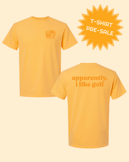 Apparently, I Like Golf Tee - Orange